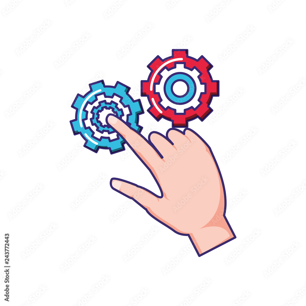 Fototapeta premium gear machinery isolated icon