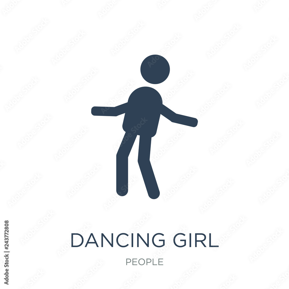 dancing girl icon vector on white background, dancing girl trendy filled icons from People collection, dancing girl vector illustration dancing girl icon vector on white background, dancing girl trendy filled icons from People collection, dancing girl vector illustration