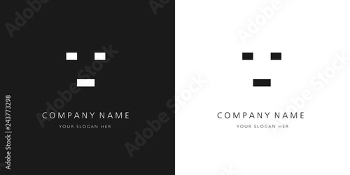 h logo letter design	