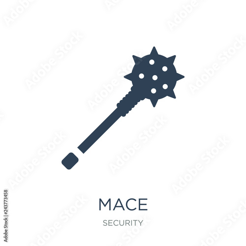 mace icon vector on white background, mace trendy filled icons from Security collection, mace vector illustration