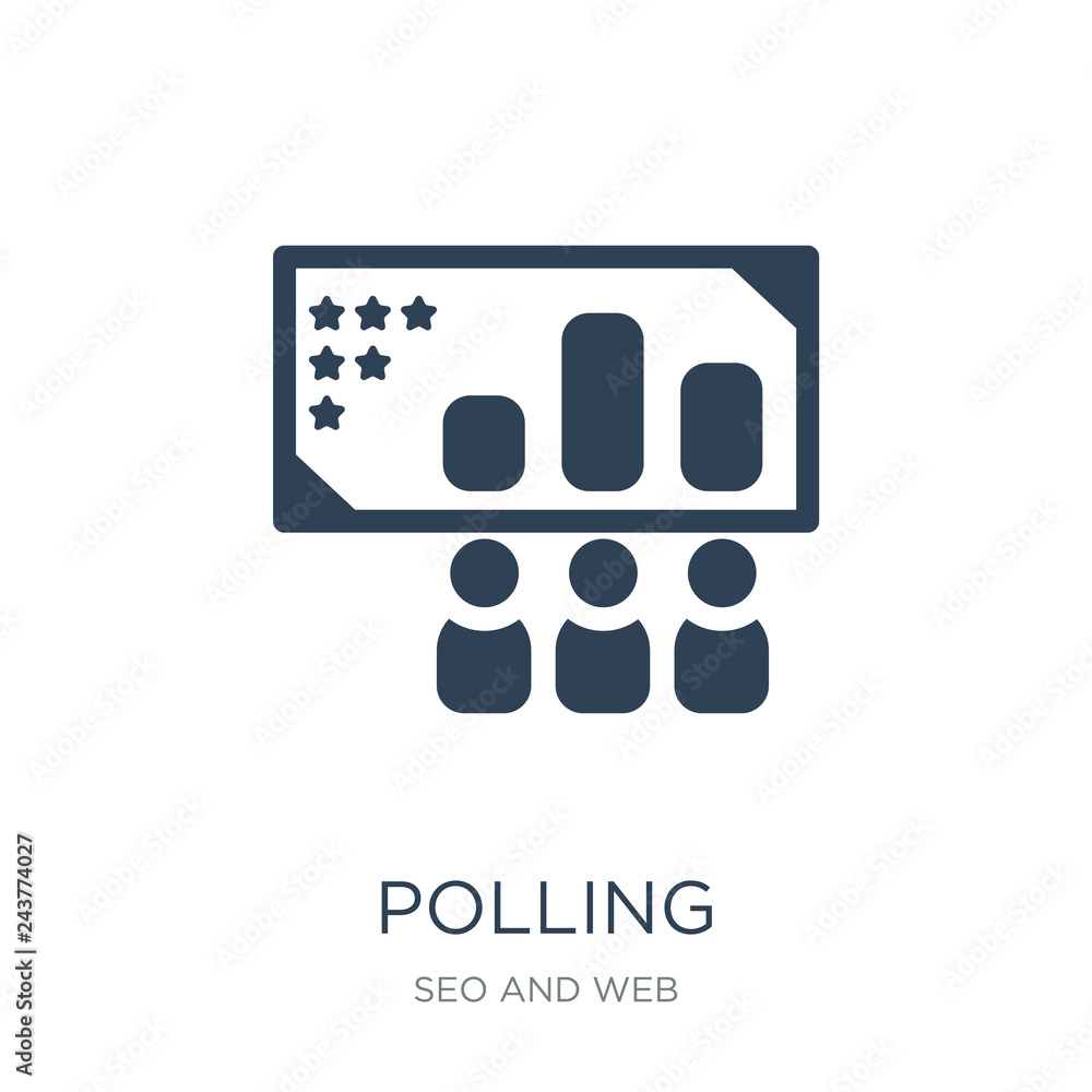 polling icon vector on white background, polling trendy filled icons from Seo and web collection, polling vector illustration polling icon vector on white background, polling trendy filled icons from Seo and web collection, polling vector illustration