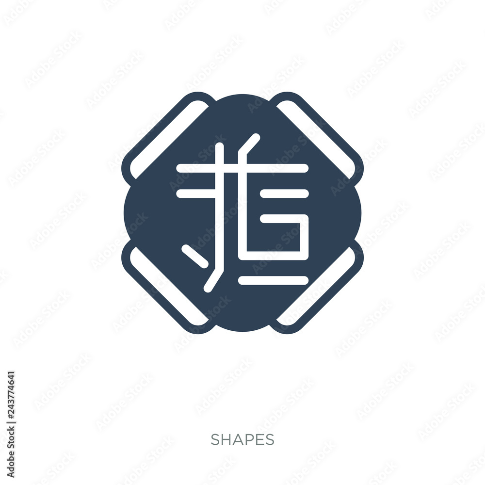 Obraz premium icon vector on white background, trendy filled icons from Shapes collection, vector illustration