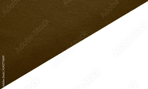 Brown felt fabric on an isolated background