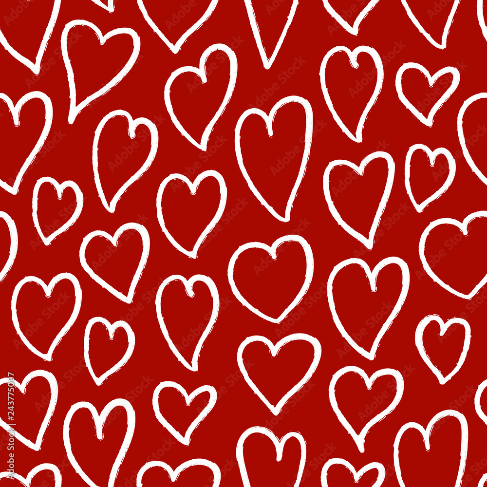 Valentine's Day Seamless pattern with hearts. Valentine's Day Seamless pattern with hearts.