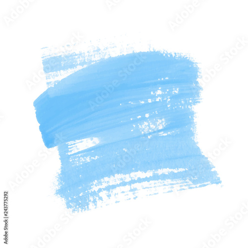 Vector hand drawn watercolor brush stain. Colorful painted stroke. Artistic spot for background.