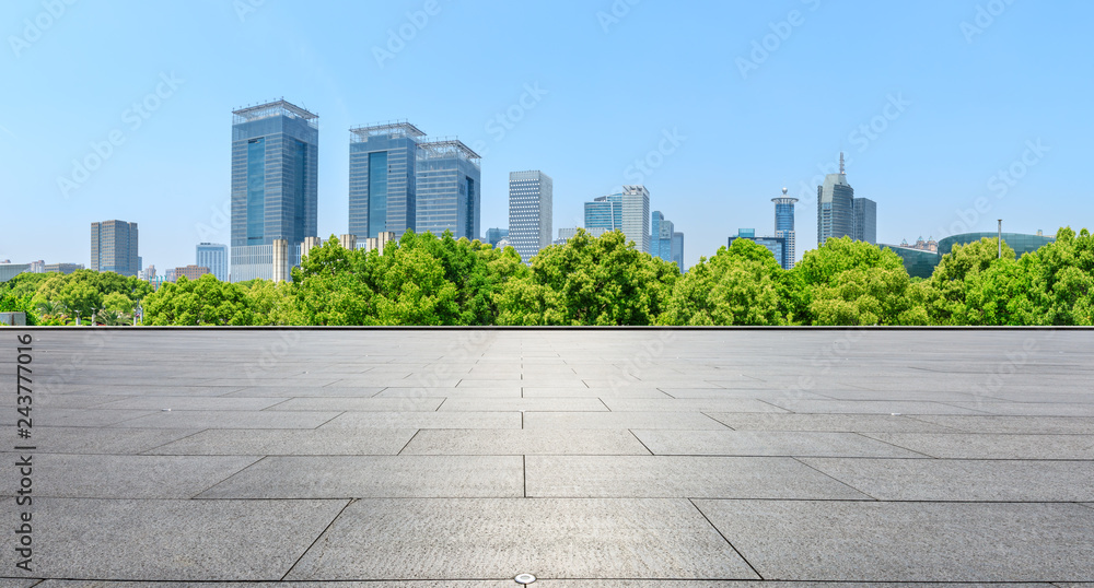 City square floor and modern commercial building in Shanghai City square floor and modern commercial building in Shanghai