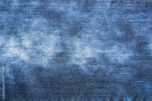 Denim worn fabric texture for background