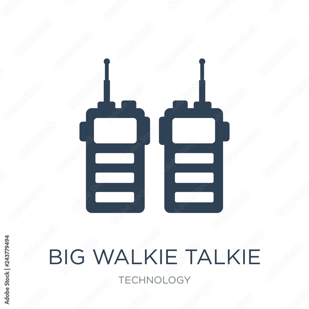 big walkie talkie icon vector on white background, big walkie talkie trendy filled icons from Technology collection, big walkie talkie vector illustration big walkie talkie icon vector on white background, big walkie talkie trendy filled icons from Technology collection, big walkie talkie vector illustration