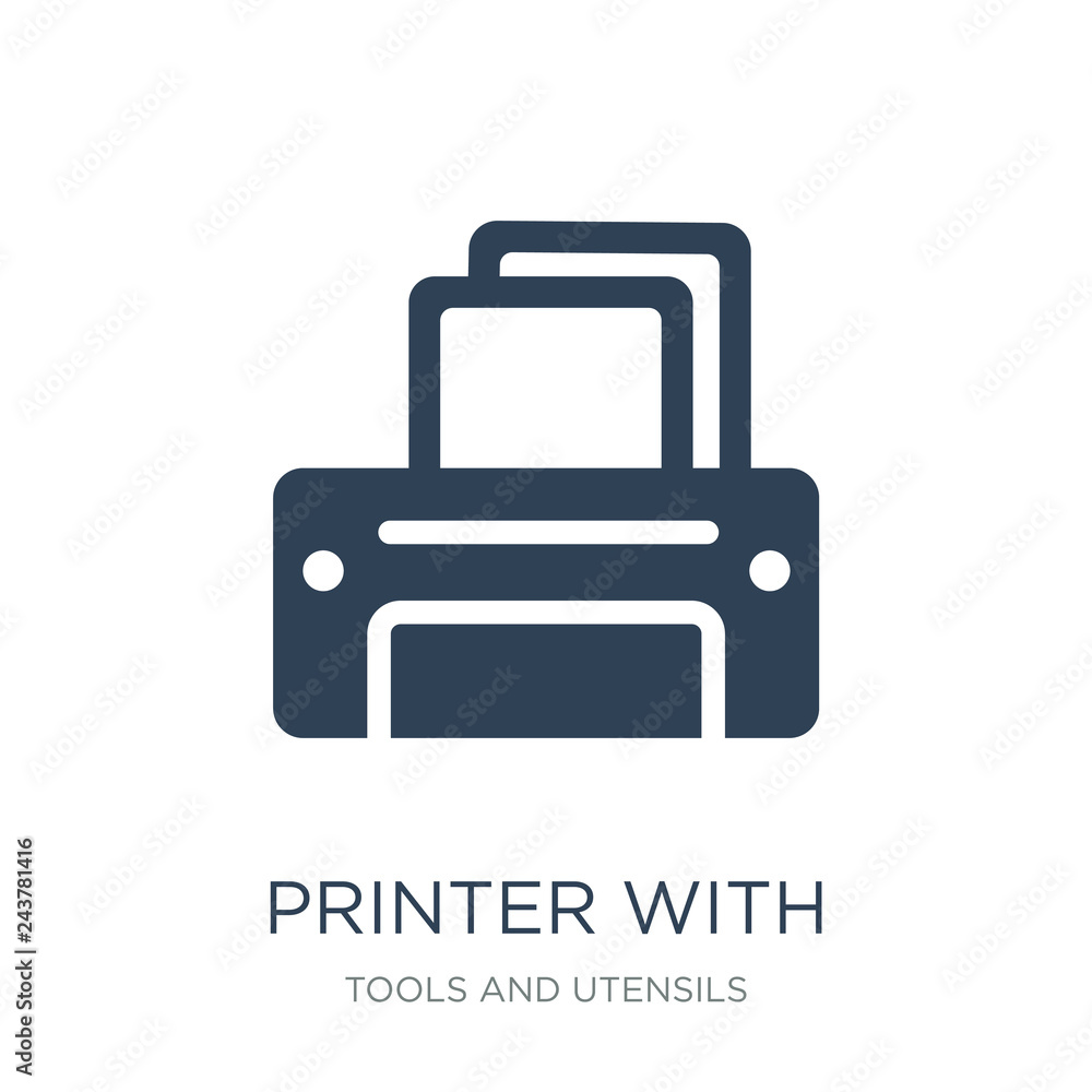 printer with blank paper sheet icon vector on white background, printer with blank paper sheet icon vector on white background,