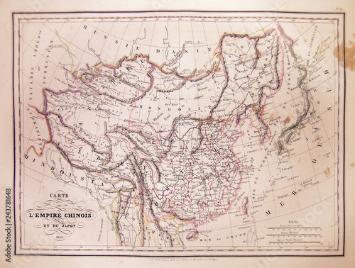 1837  Malte-Brun Map of China and Japan