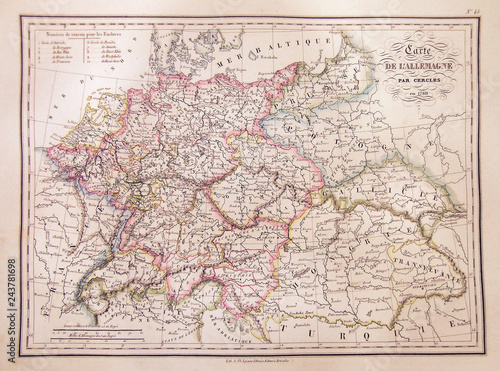 1837  Malte-Brun Map of Germany