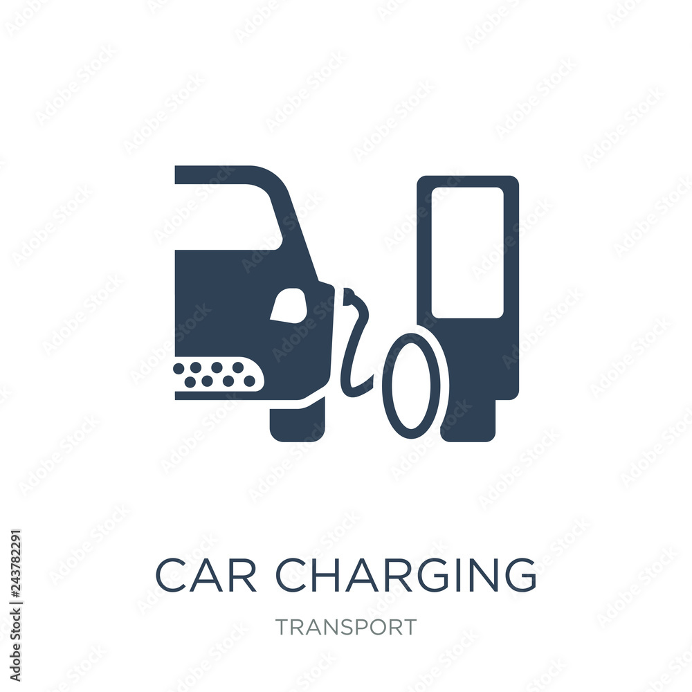 car charging icon vector on white background, car charging trendy filled icons from Transport collection, car charging vector illustration car charging icon vector on white background, car charging trendy filled icons from Transport collection, car charging vector illustration
