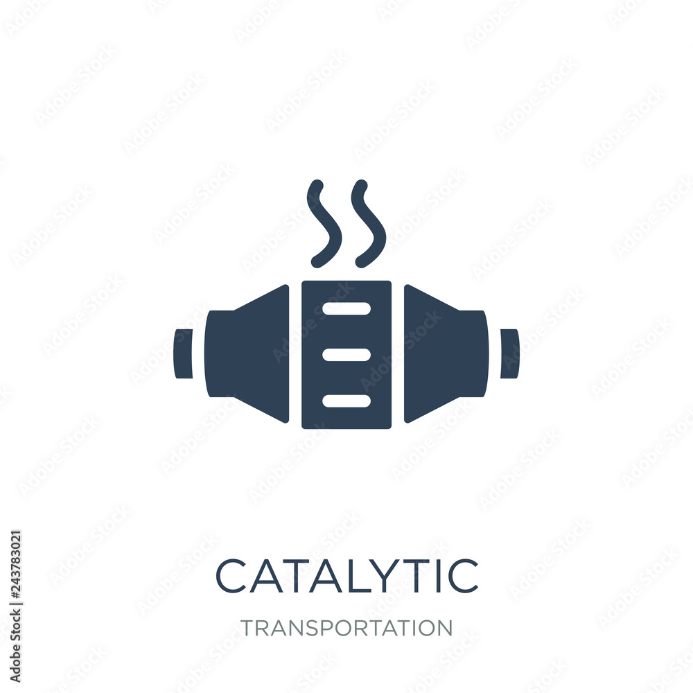 catalytic converter icon vector on white background, catalytic converter trendy filled icons from Transportation collection, catalytic converter vector illustration