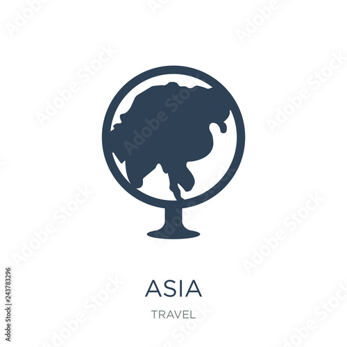asia icon vector on white background, asia trendy filled icons from Travel collection, asia vector illustration