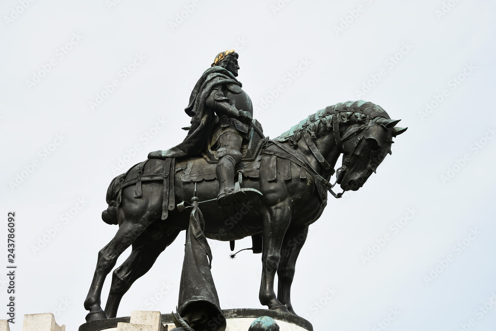 King Matthias Corvin Statue in Cluj-Napoca, Romania,2017 King Matthias Corvin Statue in Cluj-Napoca, Romania,2017
