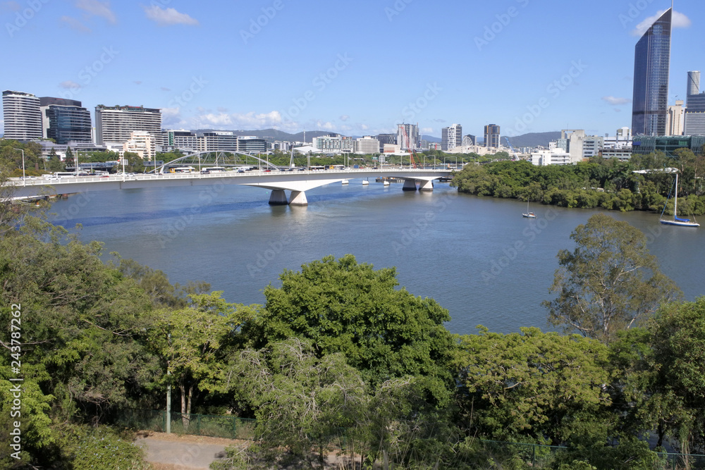 Brisbane the Capital City of Queensland State Australia Aerial Landscape View