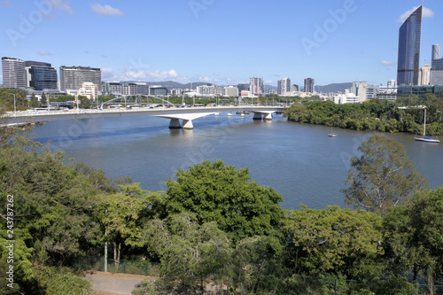 Brisbane the Capital City of Queensland State Australia Aerial Landscape View