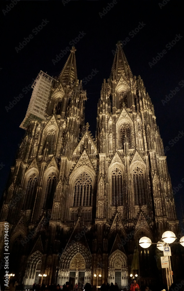 
Cologne, Germany, the Netherlands, January 16, 2019: Cathedral of Saint Peter and Mary
Editorial illustration