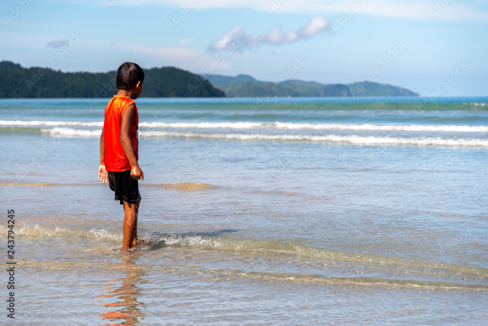 Philippines - Beautiful Landscape at San Vincente Long Beach, Palawan Philippines - Beautiful Landscape at San Vincente Long Beach, Palawan