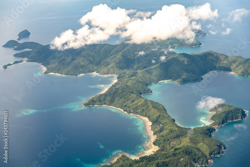 Philippines - Beautiful Philippines landscape from Airplane
