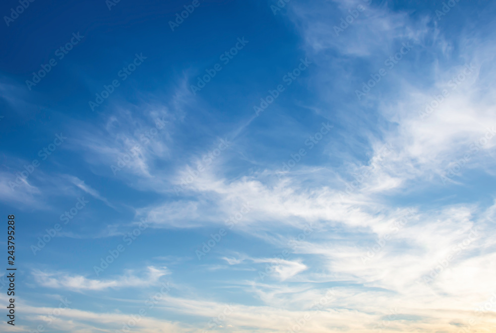 The beauty of the sky with clouds and the sun. The beauty of the sky with clouds and the sun.