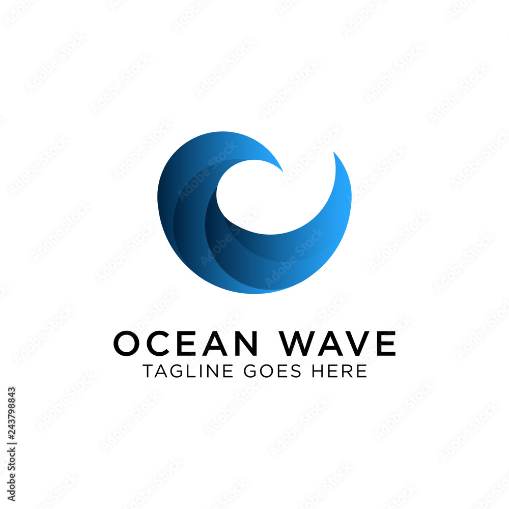 Wave Logo Design Inspiration, Vector illustration Wave Logo Design Inspiration, Vector illustration