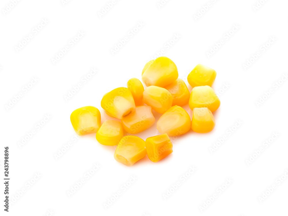 canned corn on a white background canned corn on a white background