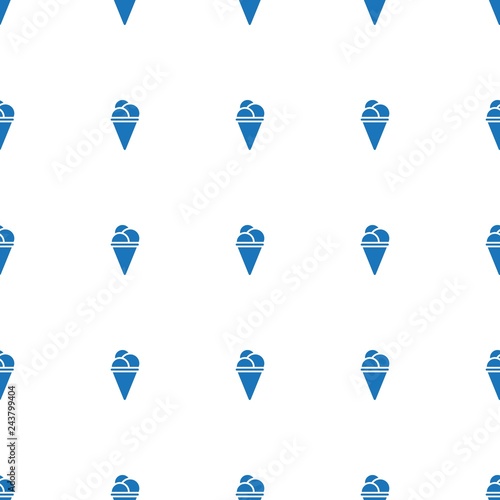 ice cream icon pattern seamless white background