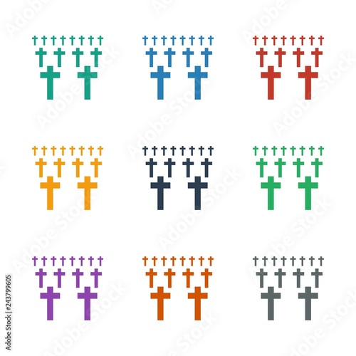 cemetery icon white background