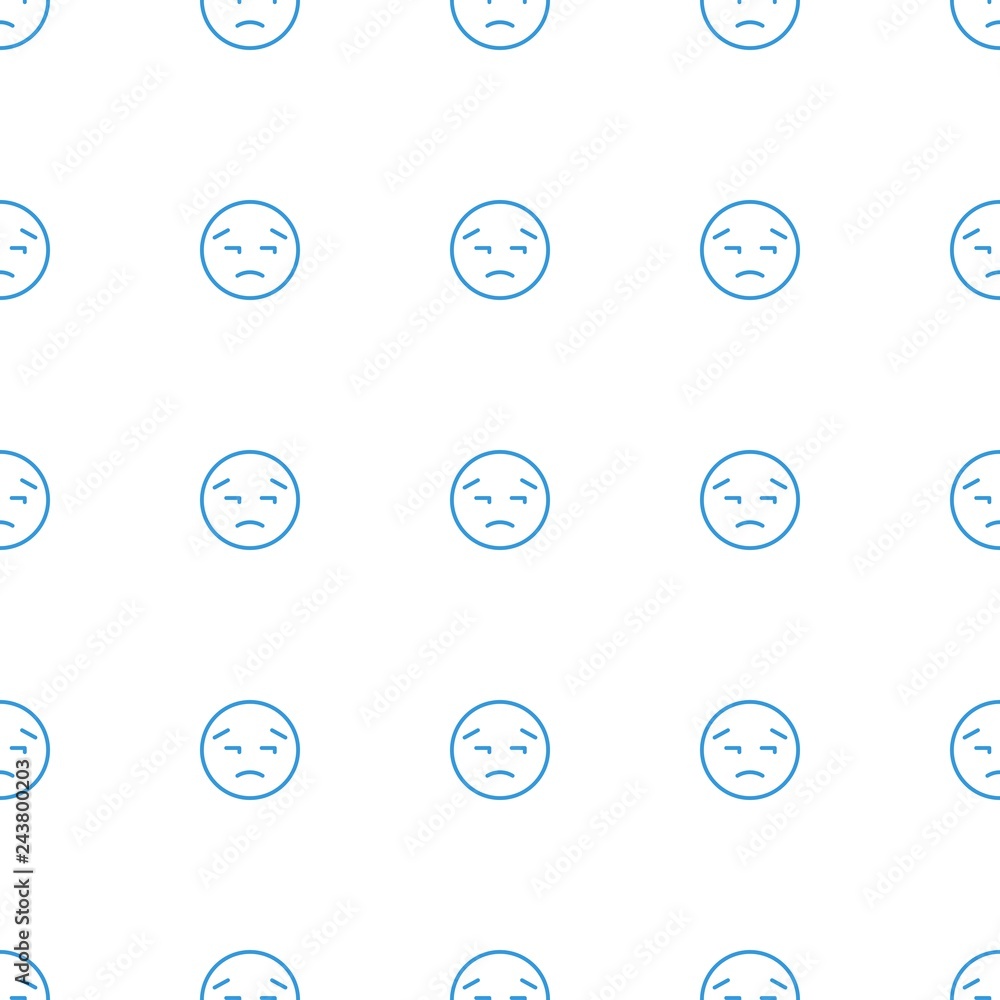 upset emot icon pattern seamless white background upset emot icon pattern seamless white background