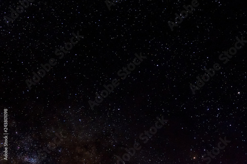 Stars and galaxy outer space sky night universe black starry background of starfield 
