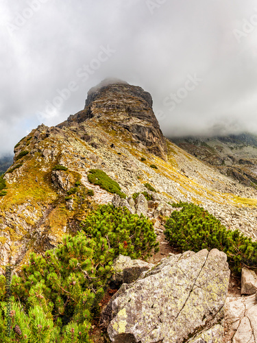 View from Krab in Tatra Mountains, Poland, Europe.