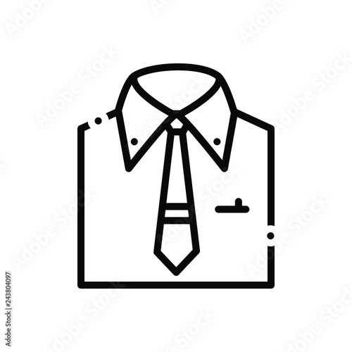 Black line icon for menswear 