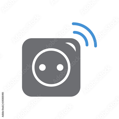 Smart socket icon on white background for graphic and web design, Modern simple vector sign. Internet concept. Trendy symbol for website design web button or mobile app
