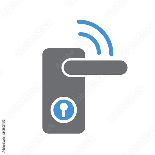 Smart lock on white background for graphic and web design, Modern simple vector sign. Internet concept. Trendy symbol for website design web button or mobile app