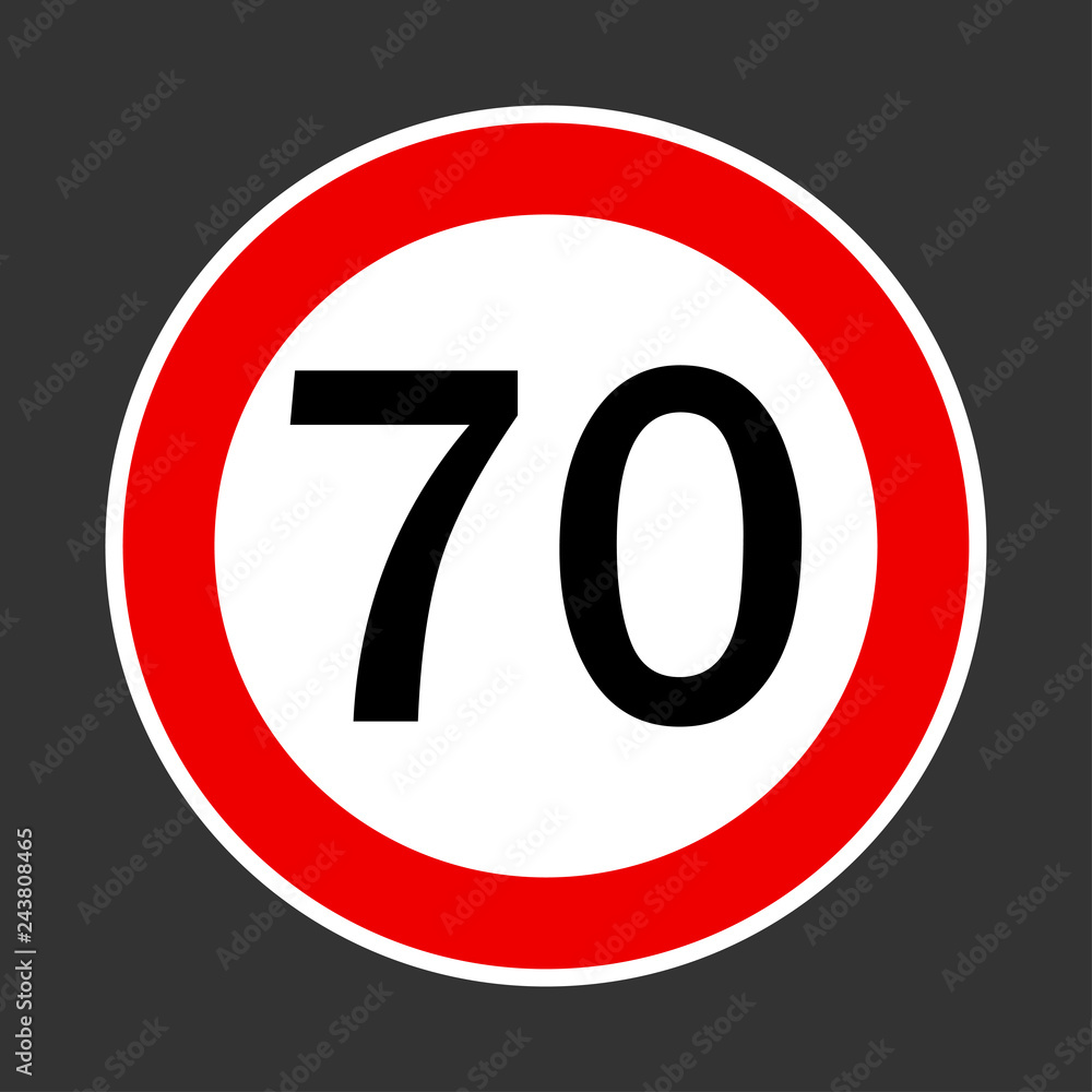 Road sign icon, vector illustration in flat style. - Vector Road sign icon, vector illustration in flat style. - Vector