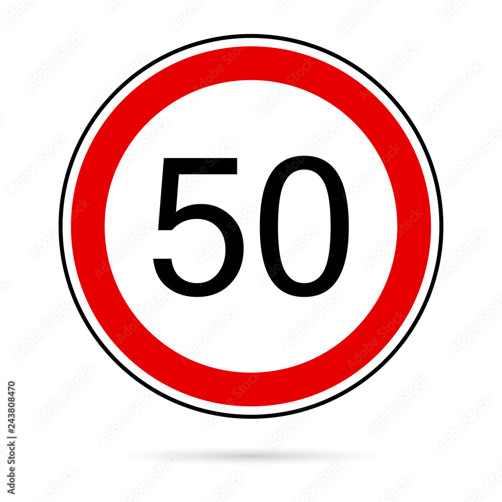 Road sign icon. Vector illustration in flat style. - Vector Road sign icon. Vector illustration in flat style. - Vector