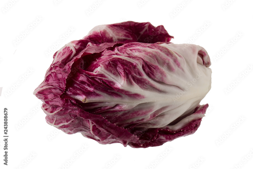 Obraz premium Radicchio, red salad isolated on white background