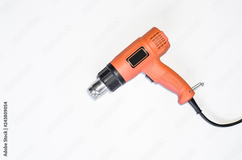 Heat gun on white table Heat gun on white table