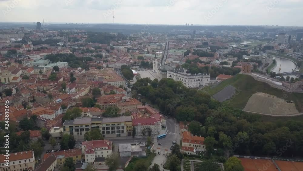 Beautiful Aerial view of the old town of Vilnius, the capital of Lithuania. Beautiful Aerial view of the old town of Vilnius, the capital of Lithuania.