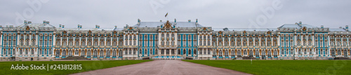 Catherine Palace in Pushkin Garden at Tsarskoe Selo.