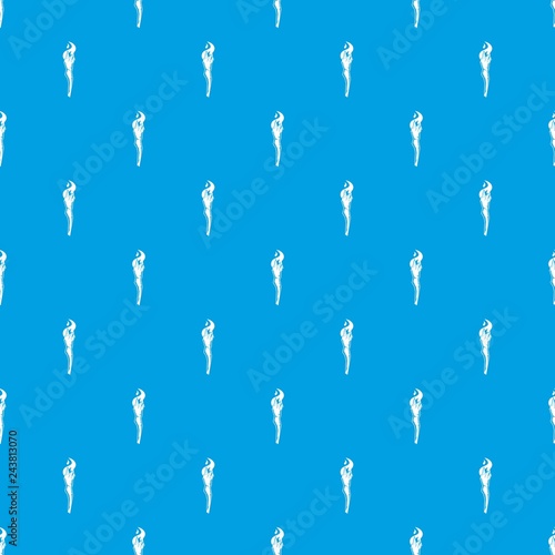 Torch pattern vector seamless blue repeat for any use