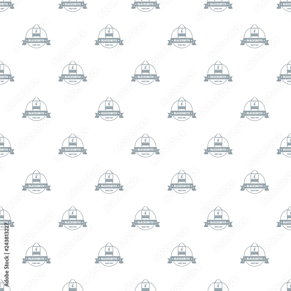 Fototapeta premium Retro blacksmith pattern vector seamless repeat for any web design