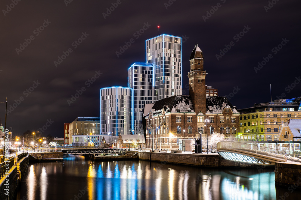 Malmo City in the evening