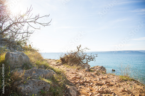 Strand in Kroatien, Wanderung