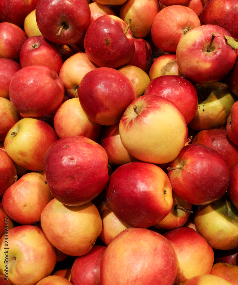 Ripe red apples as background Ripe red apples as background