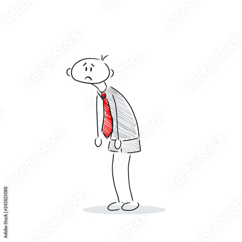 Figur ist depressiv