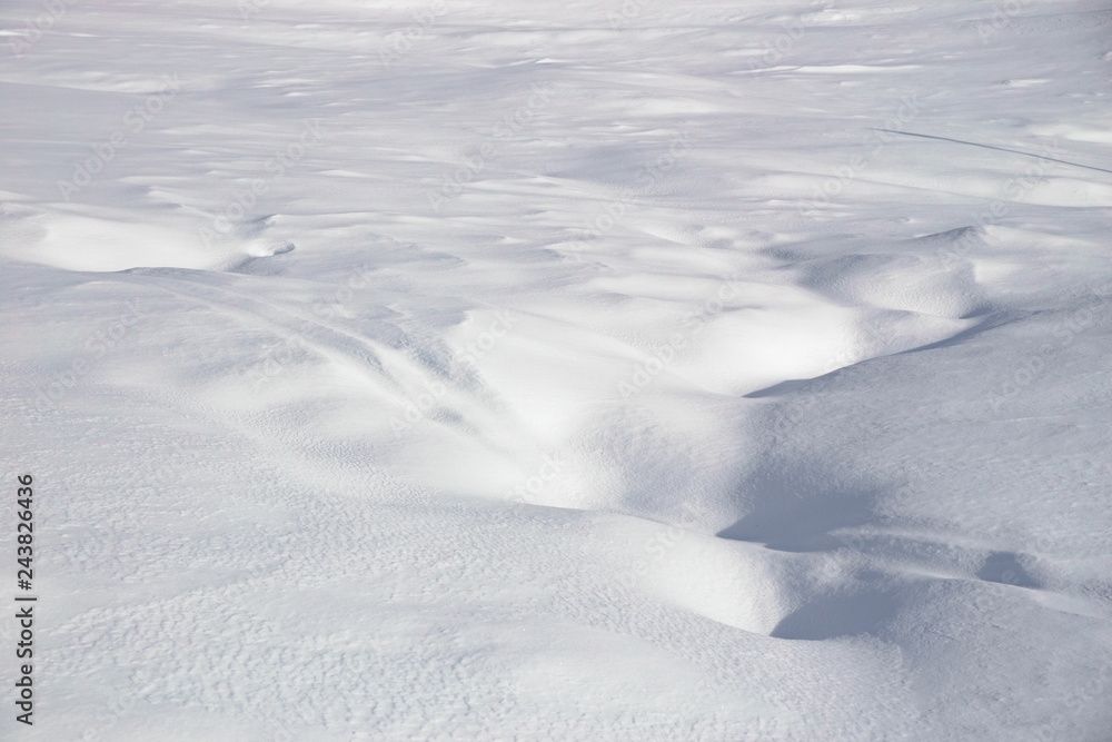 Play of light in a snowy mountain landscape Play of light in a snowy mountain landscape