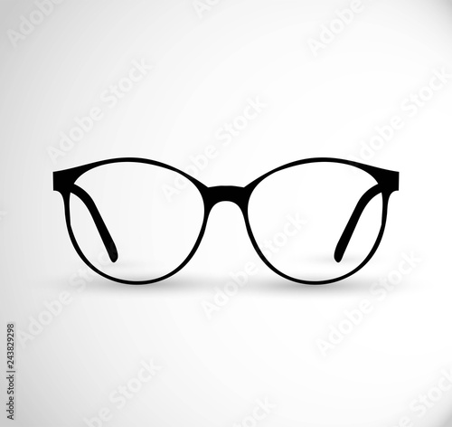 Realistic hipster, contemporary glasses frames vector