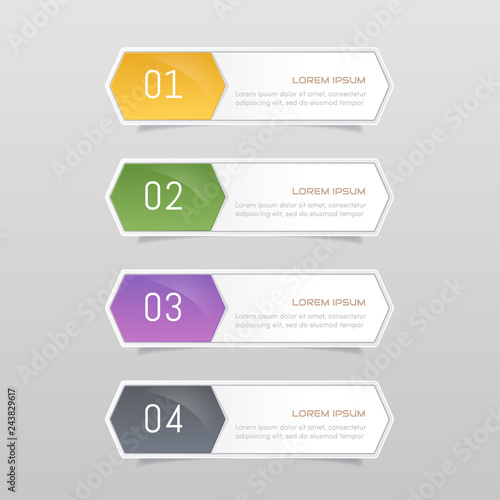 Sticker label colorful set